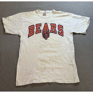 Vintage Chicago Bears Logo 7 Jersey Mens M White Short Sleeve‎ Tee.